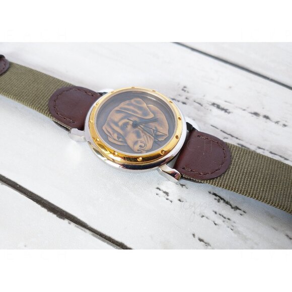 Franklin Mint Men’s Wristwatch 90s Unisex Labrador Retriever Sporting Companion - Picture 10 of 12